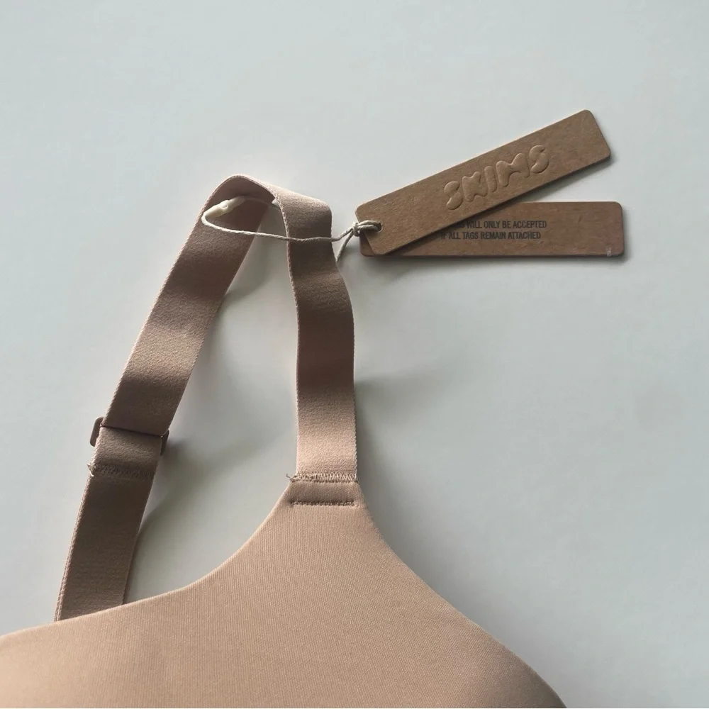 NWT SKIMS Fits Everybody T-Shirt Demi Bra Women’s 46D Clay Underwire Adjustable - Picture 4 of 8